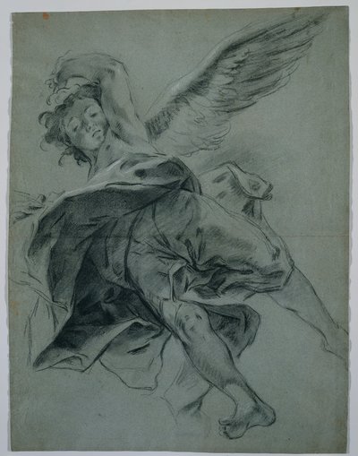 A Flying Angel recto ، دراسات حول أدوات اللعب باليد ، 1723-1727. بواسطة جيوفاني باتيستا بيازيتا
