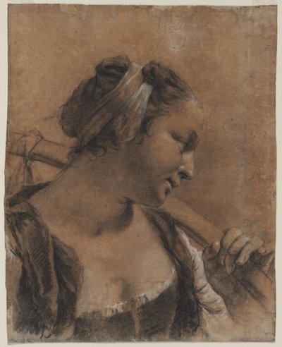 صورة روزا بعصا الكتف ، ج. 1735. بواسطة جيوفاني باتيستا بيازيتا