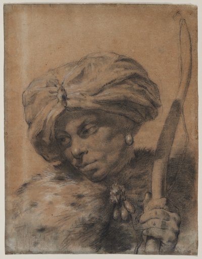 آرتشر بغطاء رأس عمامة بواسطة Giovanni Battista Piazzetta