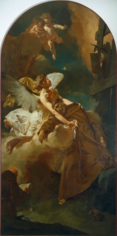 نشوة القديس فرنسيس ، بقلم جيوفاني باتيستا بيازيتا (1682-1754). بواسطة جيوفاني باتيستا بيازيتا