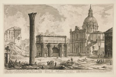 قوس سيبتيموس سيفيروس (قوس سبتيموس سيفيروس) ، من مناظر روما بواسطة Giovanni-Battista Piranesi