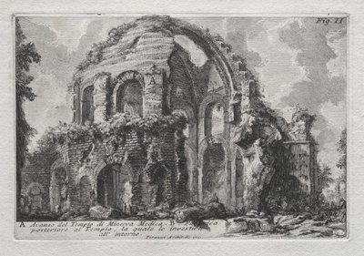 ما تبقى من معبد مينيرفا ميديكا بواسطة Giovanni Battista Piranesi