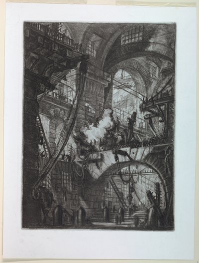 سلسلة السجون ، اللوحة السادسة بواسطة Giovanni-Battista Piranesi