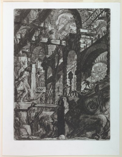 سلسلة Carceri ، Plate V بواسطة Giovanni-Battista Piranesi