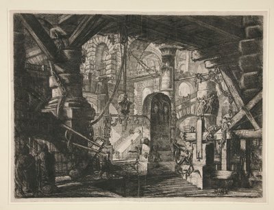 كارسري ، السادس عشر: الرصيف ذو السلاسل بواسطة Giovanni-Battista Piranesi