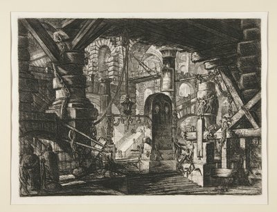 كارسري ، السادس عشر: الرصيف ذو السلاسل بواسطة Giovanni-Battista Piranesi