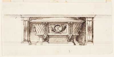 تصميم لمذبح منسا بواسطة Giovanni-Battista Piranesi