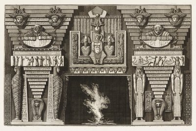 قطعة مدخنة إتروسكان ، من طرق متنوعة لتزيين المسارات بواسطة Giovanni Battista Piranesi