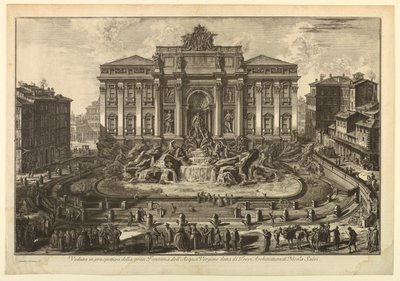 نافورة تريفي بواسطة Giovanni-Battista Piranesi