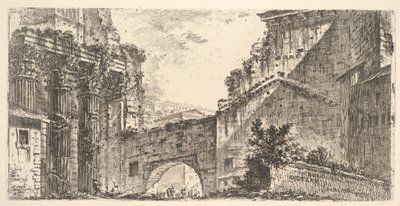 اللوحة 15: منتدى أغسطس ، منتدى أغسطس ، كاليفورنيا. 1748. بواسطة جيوفاني باتيستا بيرانيسي