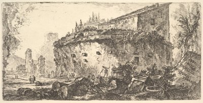 اللوحة 18: قبر Scipios Sepulcher من عائلة دي Scipioni ، كاليفورنيا. 1748. بواسطة جيوفاني باتيستا بيرانيسي