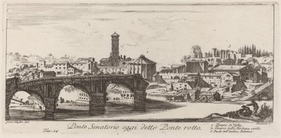دعا Ponte Senatorio اليوم Ponte Rotto بواسطة جيوفاني باتيستا بيرانيسي