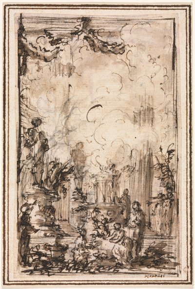 الذبيحة في الهيكل بواسطة Giovanni-Battista Piranesi