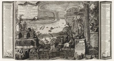 Scenographia Campi Martii ، صفحة من حرم مارتيوس في روما القديمة بواسطة Giovanni-Battista Piranesi