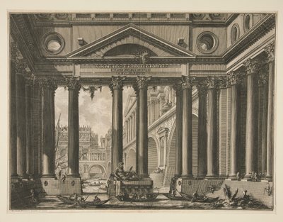 الواجهة الثانية من المجلد الرابع من Le Antichit؟ رومان بواسطة Giovanni-Battista Piranesi