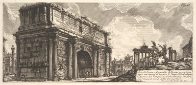 قوس سيبتيموس سيفيروس أركو دي سيفيرو ، إي كركلا ، كاليفورنيا. 1756 بواسطة جيوفاني باتيستا بيرانيسي