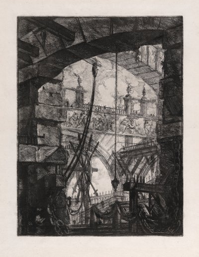الساحة الكبرى ، لوحة 4 من كارسري د بواسطة Giovanni-Battista Piranesi