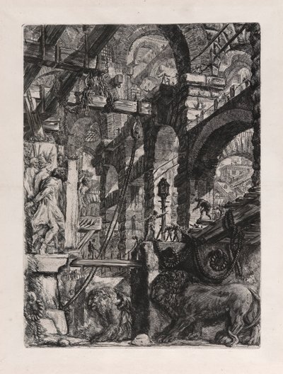 نقوش الأسد النحاسية ، اللوحة 5 من كارسري د بواسطة Giovanni-Battista Piranesi