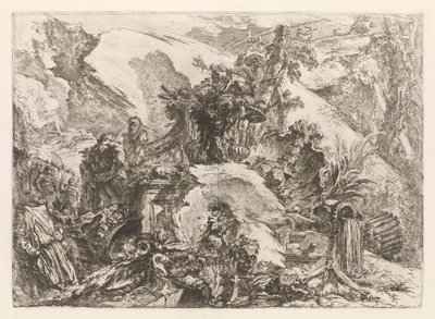 الهياكل العظمية ، من Grotteschi (Grotesques) بواسطة Giovanni-Battista Piranesi