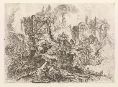 قبر نيرون ، من جروتشي (جروتيسكيس) بواسطة Giovanni-Battista Piranesi