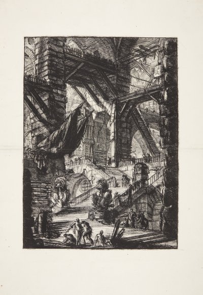 السلم مع الجوائز بواسطة Giovanni Battista Piranesi