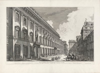منظر لقصر أوديسكالتشي (منظر لقصر أوديسكالتشي) ، من مناظر لروما بواسطة Giovanni-Battista Piranesi