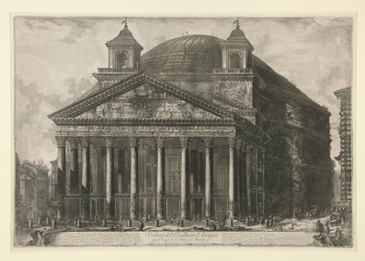 منظر للبانثيون د بواسطة Giovanni-Battista Piranesi