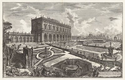 منظر لفيلا ديل بواسطة Giovanni-Battista Piranesi