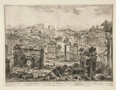 منظر لكامبو فاتسينو (منظر لكامبو فاتسينو) ، من مناظر لروما بواسطة Giovanni-Battista Piranesi