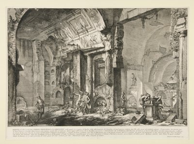 منظر لجزء آخر من حجرة قبر L. Arruntius ، من Le Antichit؟ رومان بواسطة Giovanni-Battista Piranesi