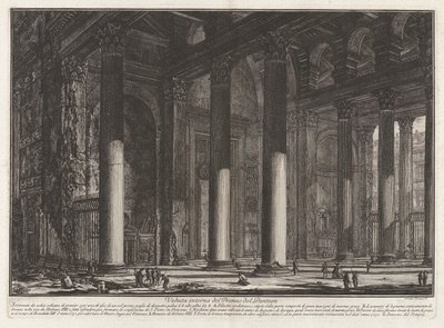 منظر داخلي لـ Pronaos of the Pantheon (منظر داخلي لـ Pronaos of the Pantheon) ، من Vedute di Roma (مناظر من روما) بواسطة Giovanni-Battista Piranesi