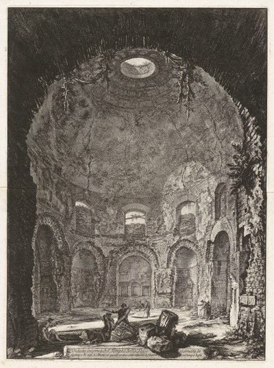 منظر داخلي لمعبد السعال بواسطة Giovanni-Battista Piranesi