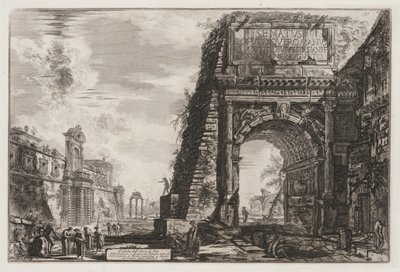 مناظر لروما: القوس أو تيتوس ، 1776. بواسطة جيوفاني باتيستا بيرانيسي