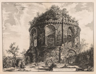 مناظر لروما: ما يسمى تيمبيو ديلا توس ، بالقرب من تيفولي ، 1763. بواسطة جيوفاني باتيستا بيرانيسي