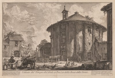مناظر لروما: معبد بورتونوس (؟) بواسطة Giovanni-Battista Piranesi