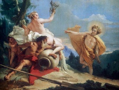 أبولو متابعة دافني ، c1755-1760 بواسطة جيوفاني باتيستا تيبولو