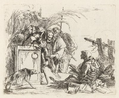 جمهور منح الموت ، من فاري كابريتشي (مختلف Capriccios) بواسطة Giovanni-Battista Tiepolo