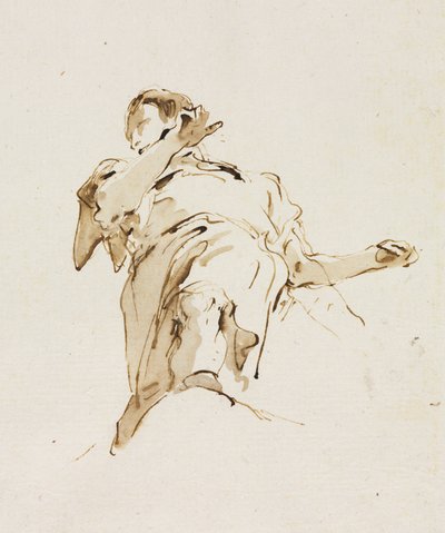 الرقم المذكر من الأسفل ، ج. 1740s. بواسطة جيوفاني باتيستا تيبولو