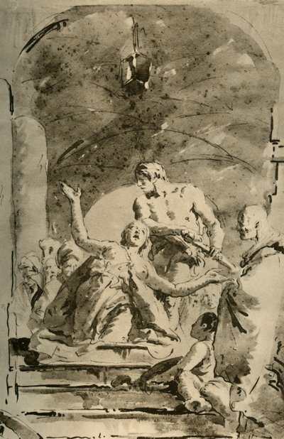 استشهاد S. Giustina ، c1730s ، 1928 بواسطة جيوفاني باتيستا تيبولو