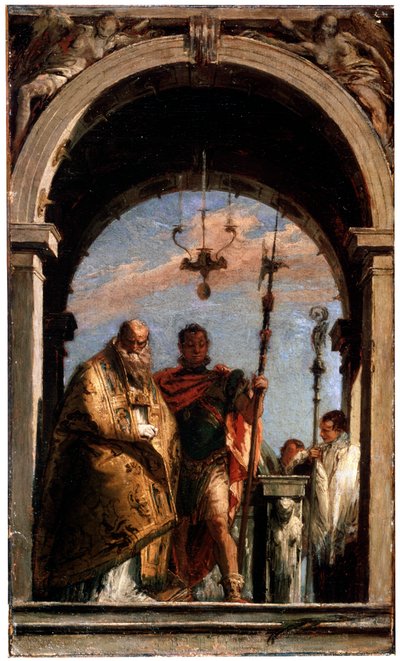 اثنان من القديسين ، 1740-1745. بواسطة Giovanni Battista Tiepolo