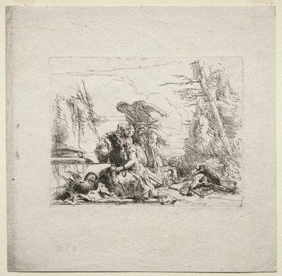 نزوات مختلفة: المرأة المقيدة بواسطة Giovanni-Battista Tiepolo