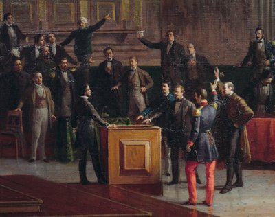 حكومة البندقية المؤقتة تختار المقاومة للنهاية المرة (1849) ، لوحة لجيوفاني باتيستا ديلا ليبرا بواسطة جيوفاني باتيستا ديلا ليبرا