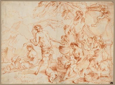 Bacchanal قبل Herm ، أوائل 1660s. بواسطة جيوفاني بينيديتو كاستيجليون