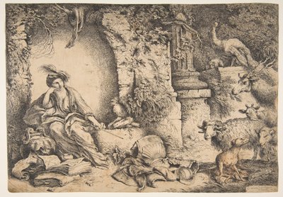 تغير سيرس مع رفاق يوليسيس إلى حيوانات ، 1650-51. بواسطة جيوفاني بينيديتو كاستيجليون