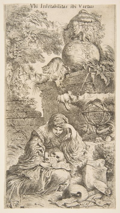 Melencholia ، كاليفورنيا. 1645-1646. بواسطة جيوفاني بينيديتو كاستيجليون