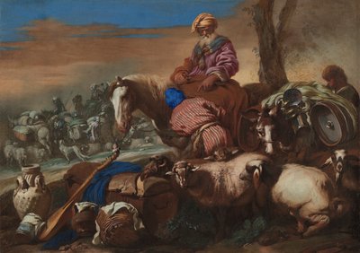 قسم قسم إبراهيم ، ج. 1650-1659. بواسطة جيوفاني بينيديتو كاستيجليون
