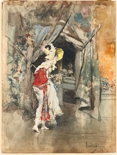 امرأة أنيقة في الداخل ، ج. 1873 بواسطة جيوفاني بولديني