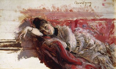 Italy, Florence, Portrait of Alaide Banti بواسطة جيوفاني بولديني