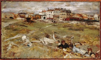 Italy, Paris Suburb (oil on canvas) بواسطة جيوفاني بولديني