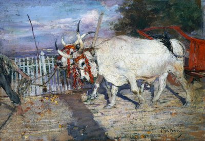 Ox cart بواسطة جيوفاني بولديني